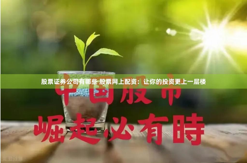 股票证券公司有哪些 股票网上配资：让你的投资更上一层楼